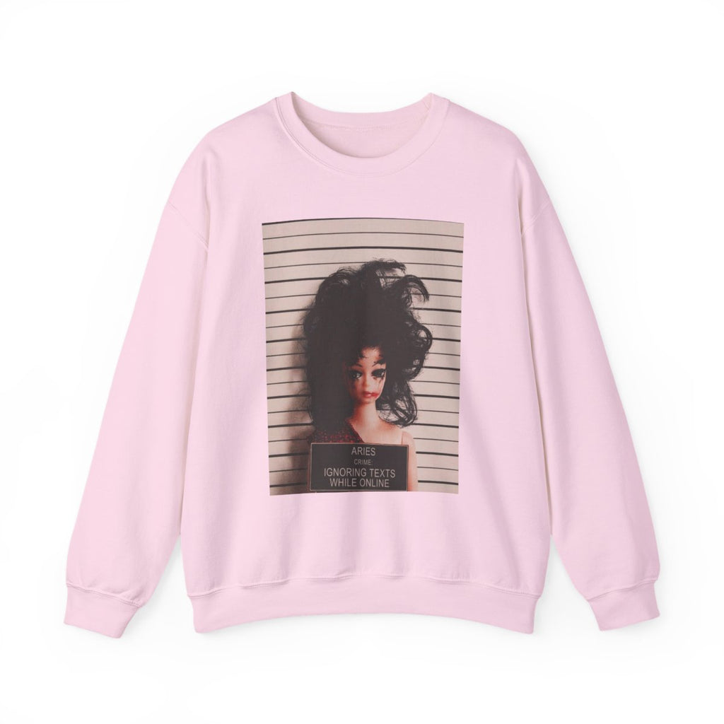 Zodiac Aries Mugshot Crewneck Sweatshirt