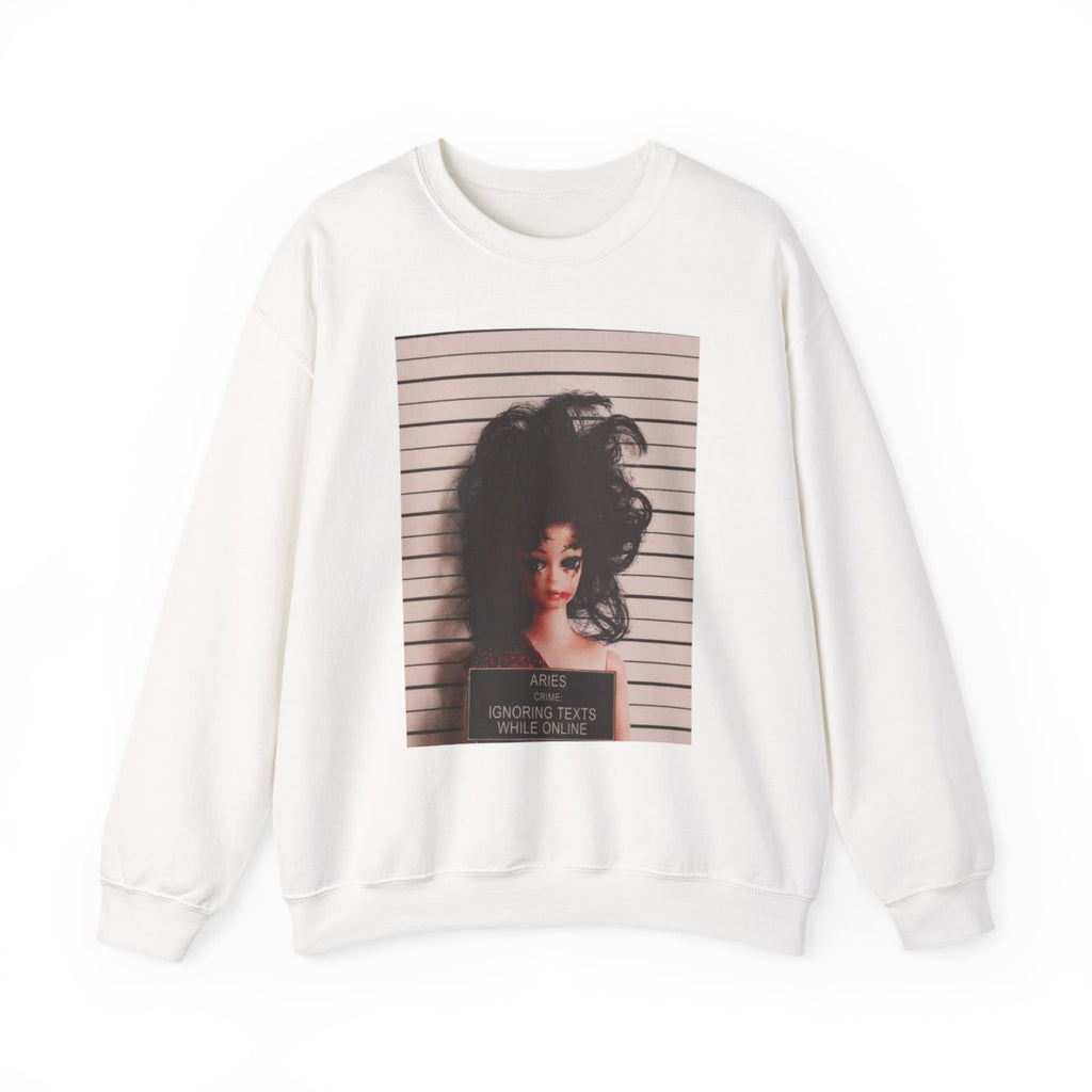 Zodiac Aries Mugshot Crewneck Sweatshirt