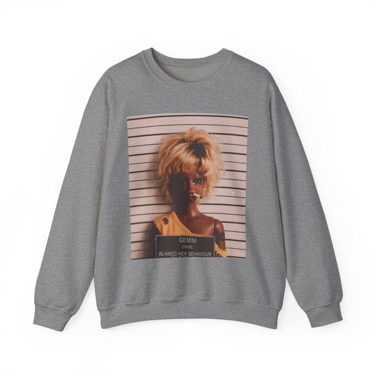 Zodiac Gemini Mugshot Crewneck Sweatshirt
