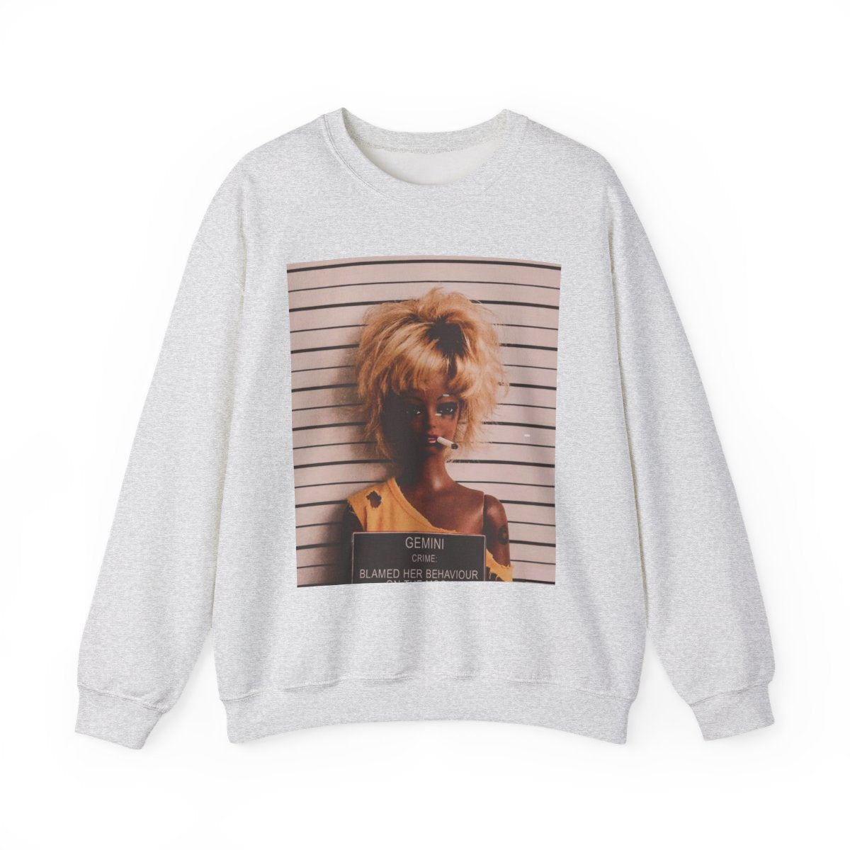 Zodiac Gemini Mugshot Crewneck Sweatshirt